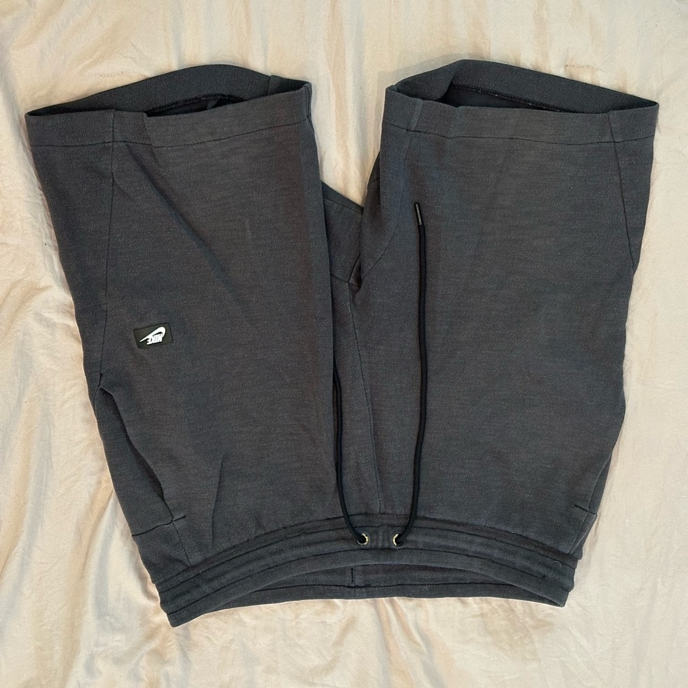 Gray Athletic Shorts with Drawstring